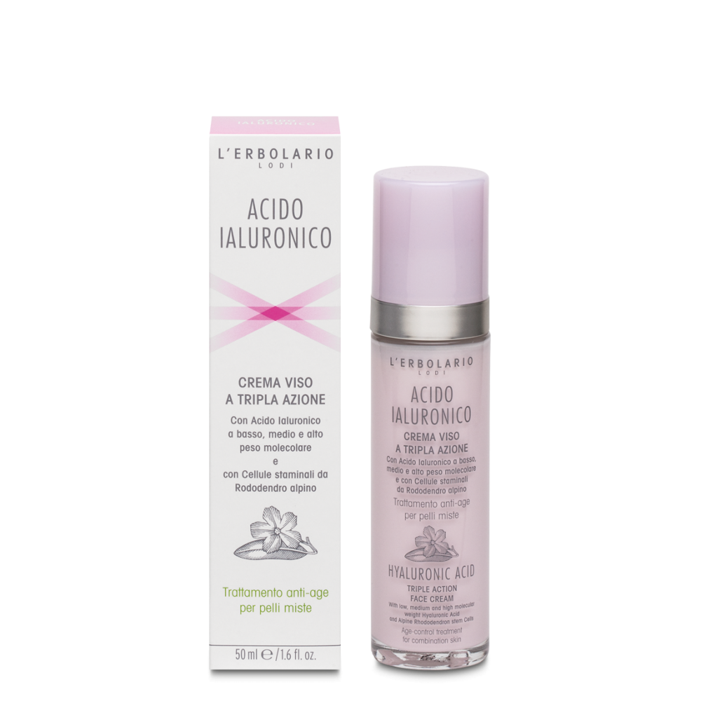 Erbolario Crema Viso per Pelli Miste Acido Ialuronico